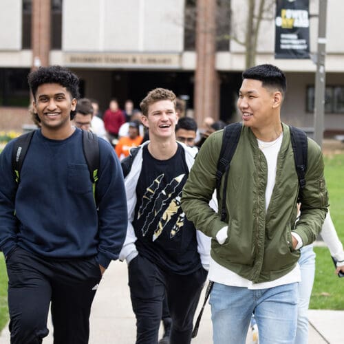 Three PNW Students on Campus