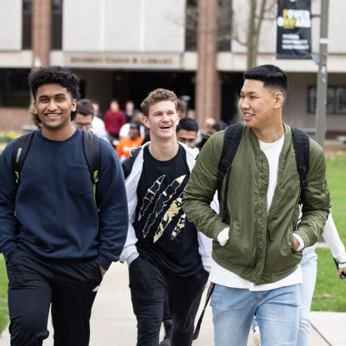 Three PNW Students on Campus