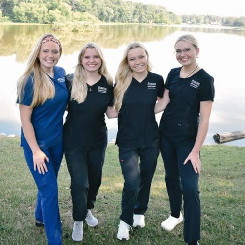 Left to right: Madeline, Karen, Sara and Amanda