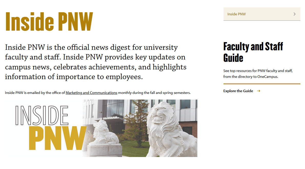 WordPress standard page layout screenshot