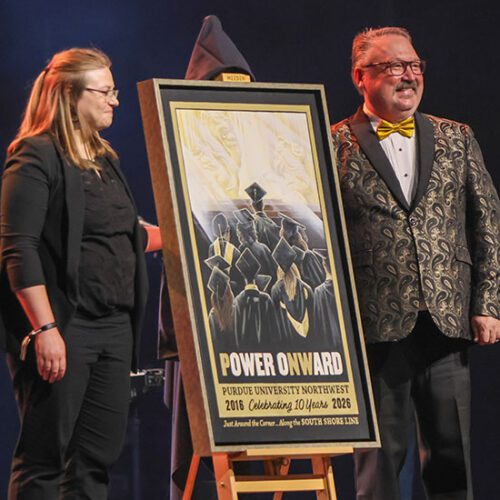 The unveiling of PNW's South Shore Poster.