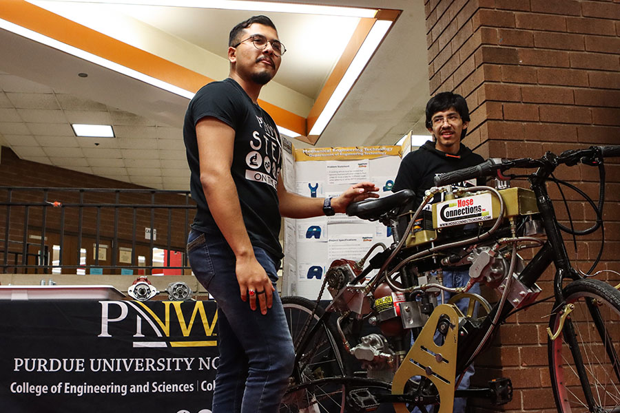 Students during a STEM on the Road event.