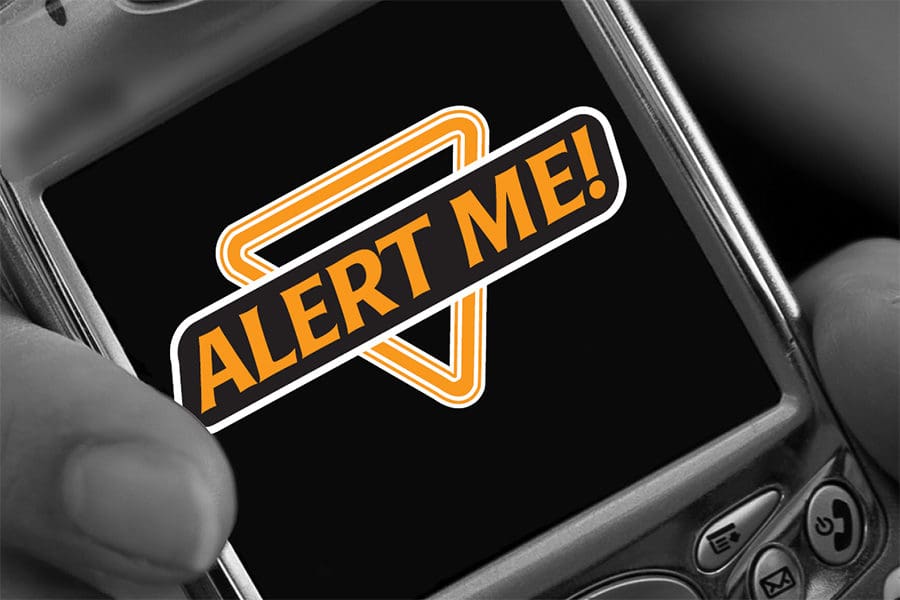 Alert Me on a smartphone