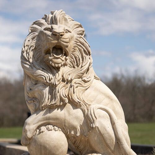 A lion statue