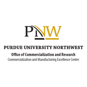 Logo: PNW, Purdue University Northwest, Office of Commercialization and Research, Commercialization and Manufacturing Excellence Center