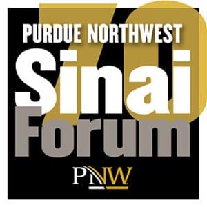 Purdue Northwest Sinai Forum 70th Anniversary Logo