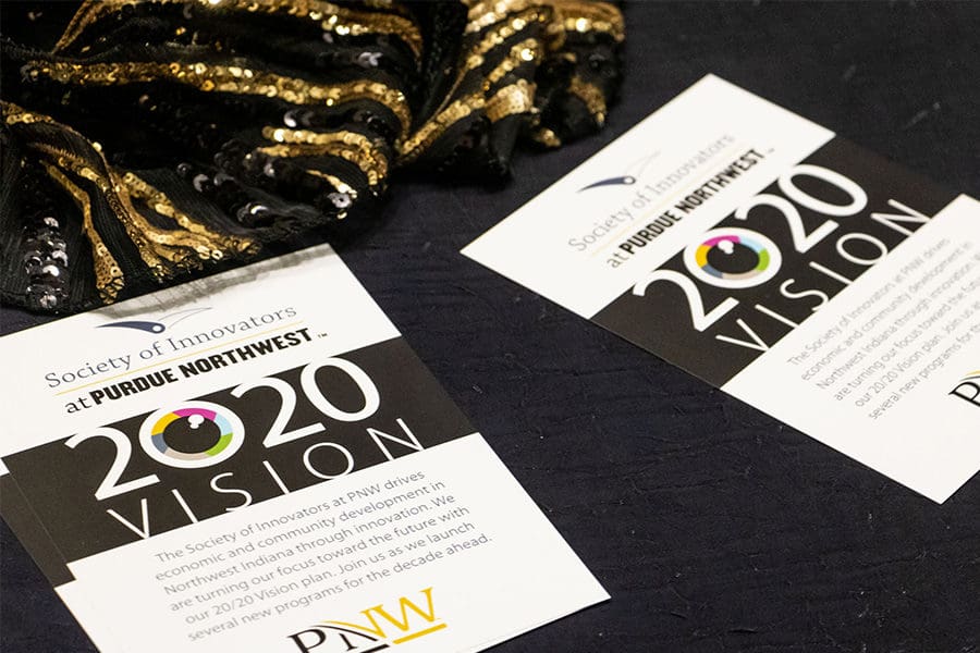 2020 vision flyers on a table
