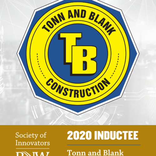 Tonn and Blank Construction logo abut Society of Innovators PNW 2020 Inductee