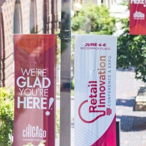 Retail Innovation light pole banners
