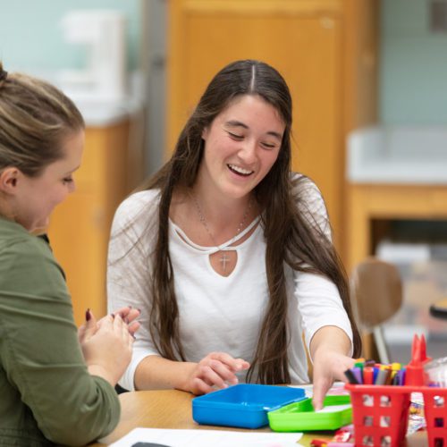 Students participate in programs designed to help them succeed in college.