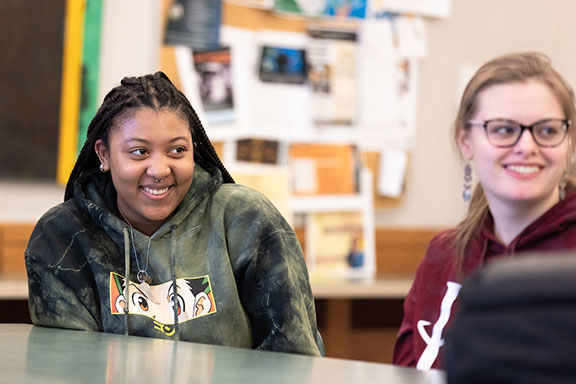 PNW students in the classroom