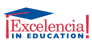 Logo: Excelencia in Education with an illustrated mortar board.