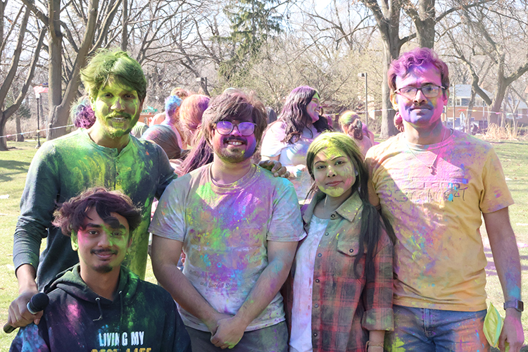 Photo of PNW Students Celebrating Holi hosted by the Indian Student Association