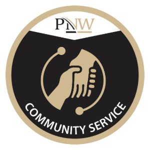 Graphic: PNW Community Service Badge
