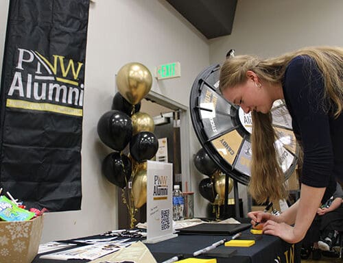 A student during signing day