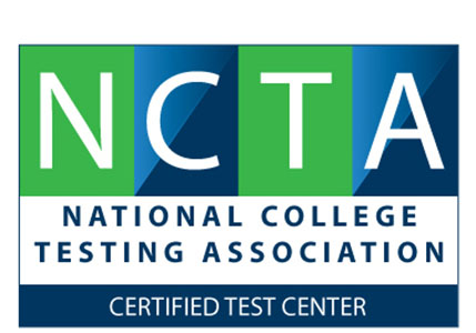 Logo: NCTA National College Testing Association Certified Test Center