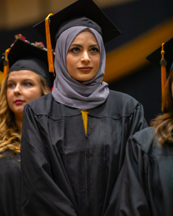 commencement close up