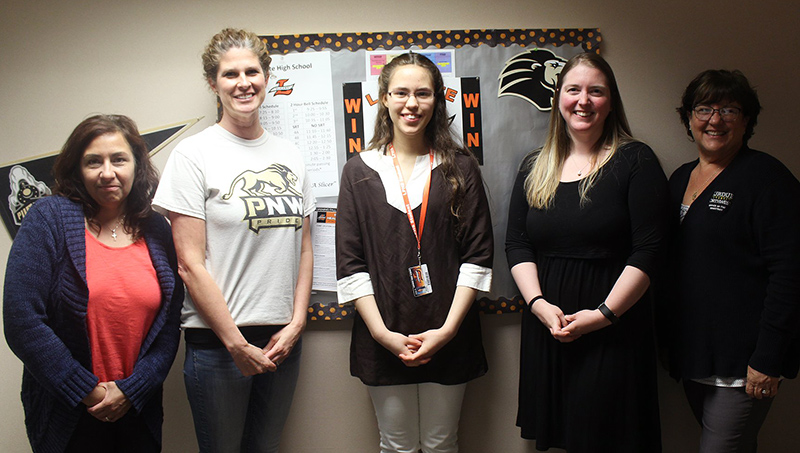 Victoria Jankowski, Rachel Clark, Antionette Yasko, Katie Bowers, and Tracey Radtke