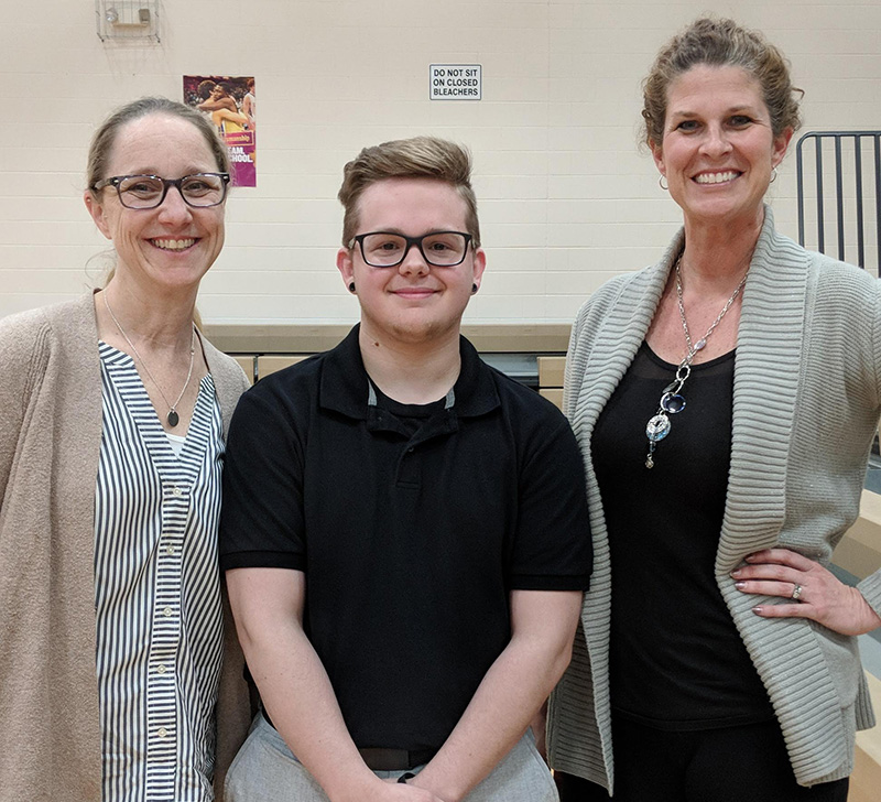 Dr. Anne Gregory; Cameron Wickersham; and Rachel Clark