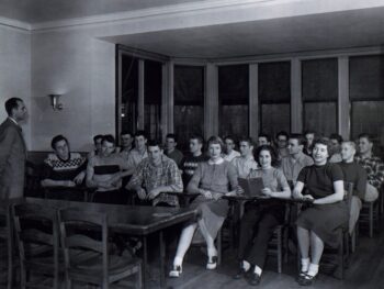 Class in Barker Mansion
