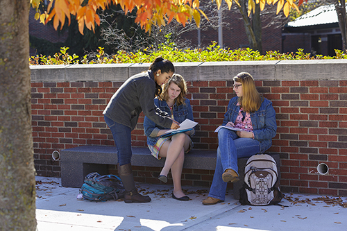 Women on PNW's Hammond campus.