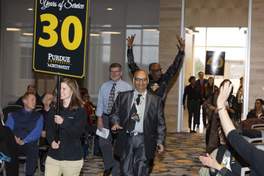 Founders Day Guests Display Their Years of Service to PNW