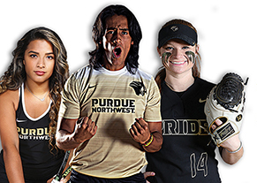 PNW student athletes pose