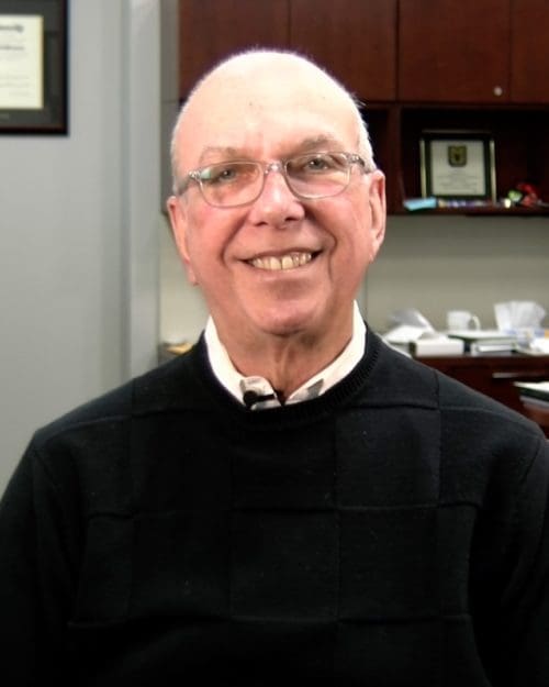 PNW Chancellor Thomas Keon in his office.