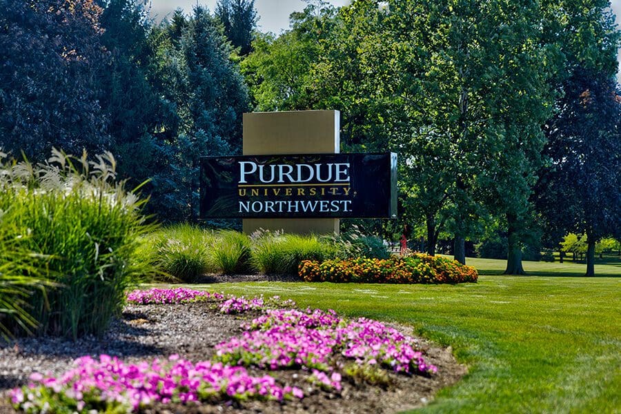 PNW Westville Campus sign