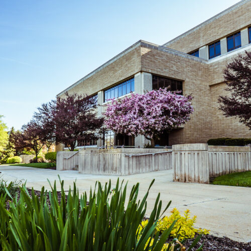 Image of Westville campus in the spring.