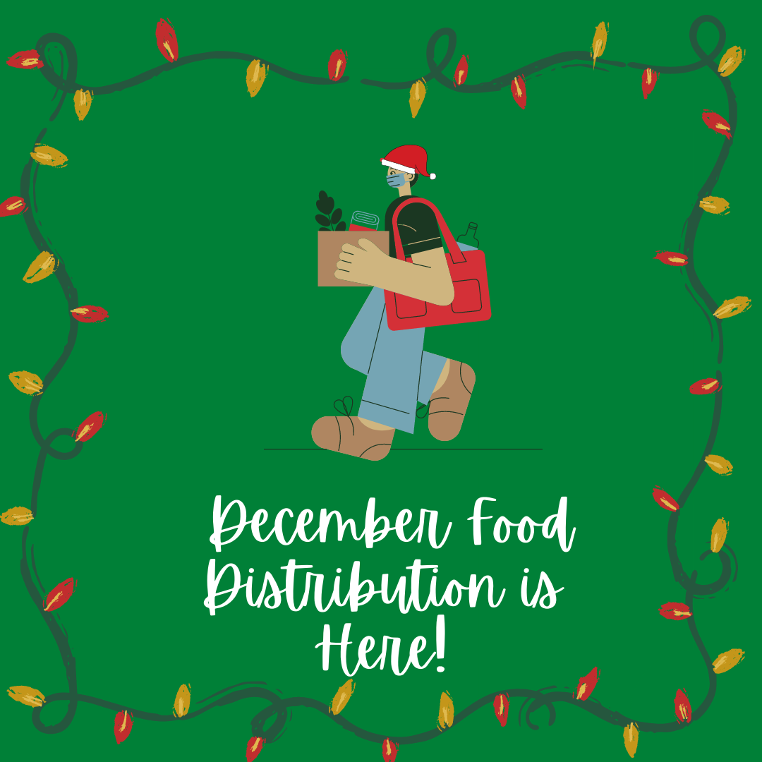 December food distribution is here at the PNW Food Pantry.
