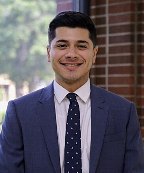 Graduate Samuel Arjona is pictured.