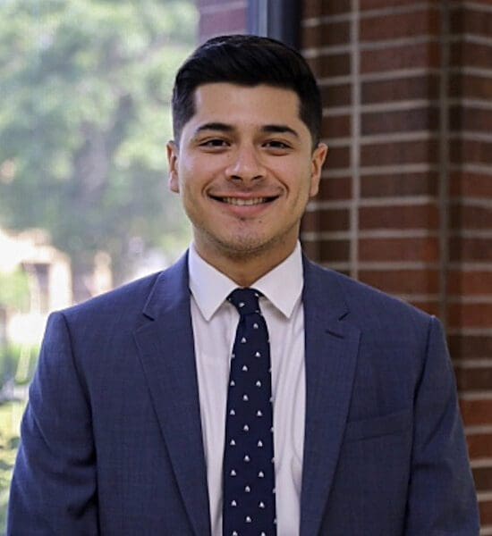 Graduate Samuel Arjona is pictured.