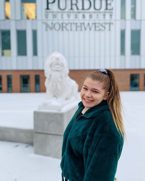 PNW student Isabella Osgood placed in the top 2.5 percent of international sales competition