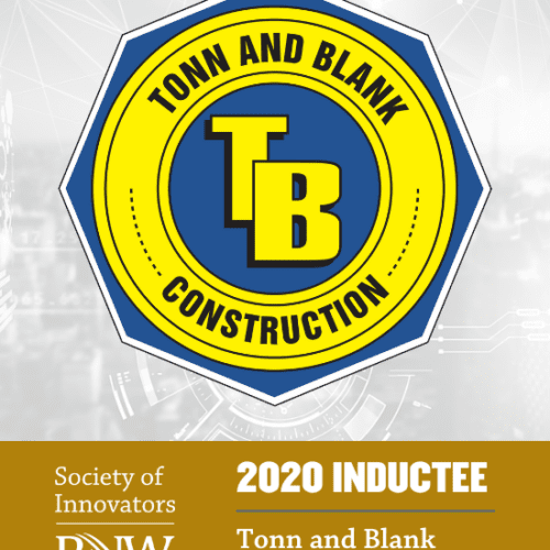 Tonn and Blank Construction logo abut Society of Innovators PNW 2020 Inductee