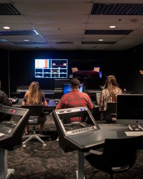 Students are pictured in the global engagement shoot.