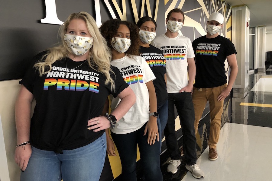 PNW Pride t-shirts are pictured on students.