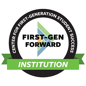 Logo: First-Gen Forward Institution: Center for First-Generation Student Success
