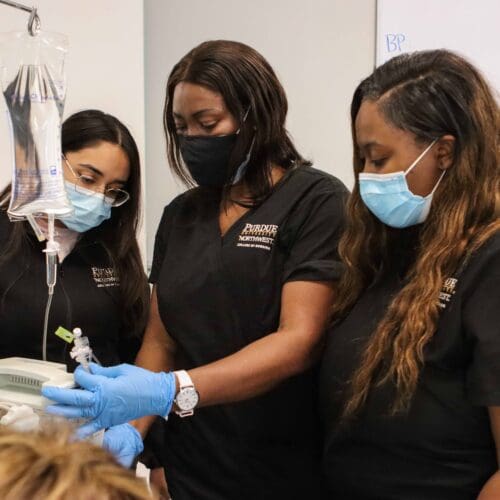 PNW nursing students do a clinical