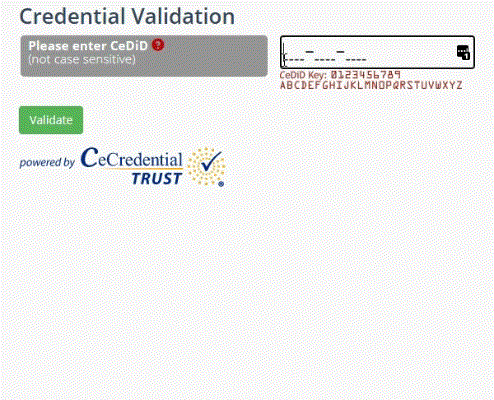 Credential Validation gif