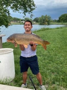 Guy holding a fish