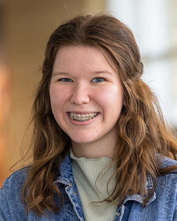 A PNW student in braces