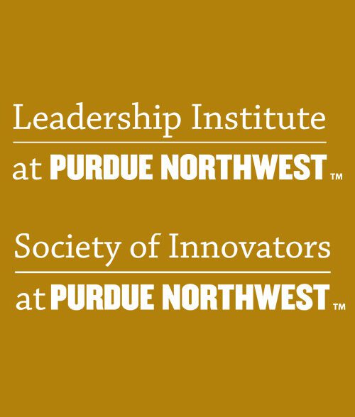 Logos: Leadership Institute at Purdue Northwest and Society of Innovators at Purdue Northwest