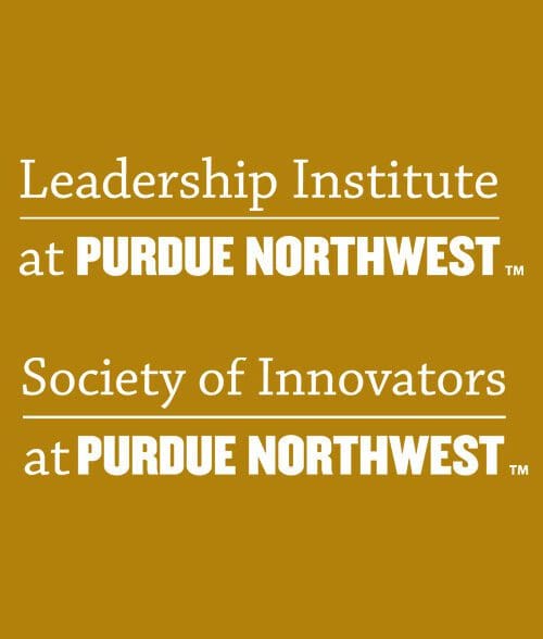 Logos: Leadership Institute at Purdue Northwest and Society of Innovators at Purdue Northwest