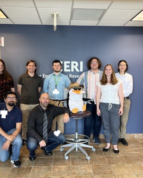 Lucas D’Antonio (back row, second from left) along with fellow interns, was able to tour Sandia National Laboratory in Albuquerque, New Mexico, as part of his internship experience.