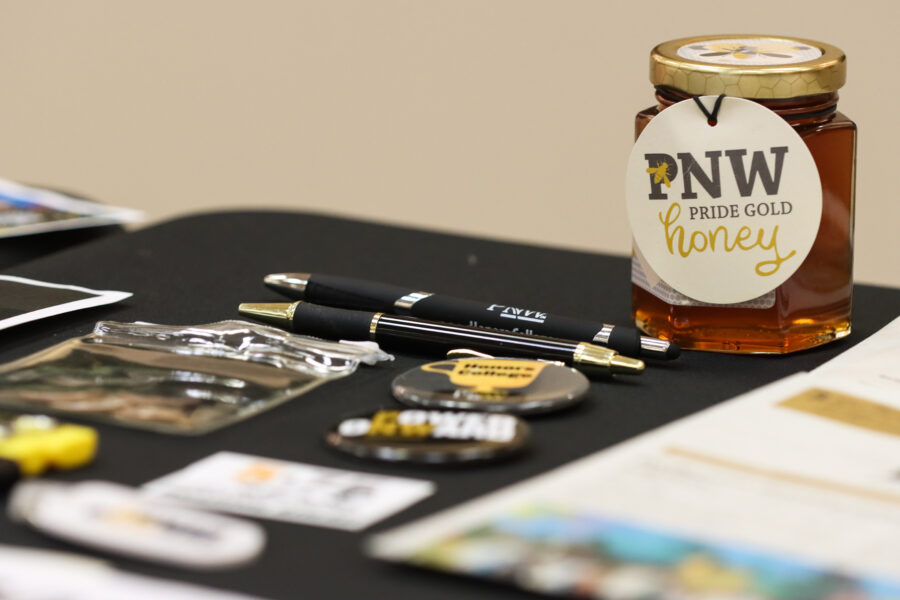 A jar of PNW Pride Gold honey was one of the several items added to the time capsule.