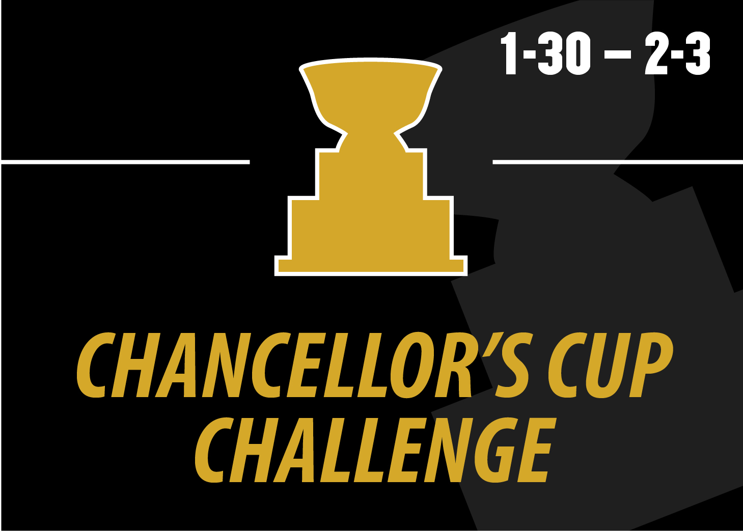 Graphic: A Gold award graphic on a black background. There is gold text at the bottom of the graphic that reads "Chancellor's Cup Challenge"