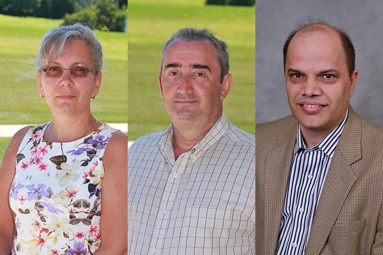 Collage of headshots (left to right): Nicoleta Tarfulea, Nicolae Tarfulea and Gokarna Aryal