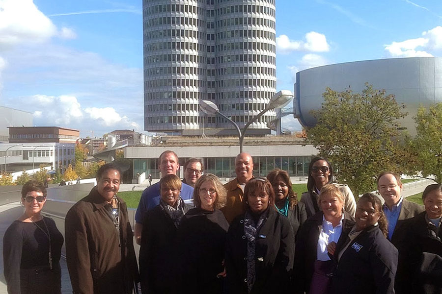 Purdue Northwest Executive MBA students on a study abroad trip to Germany