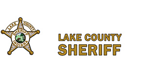 Logo: Lake County Sherriff Text featured with Lake County Sheriff Badge